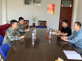 胶州市人民武装部到我校调研征兵工作 胶州市人民武装部到我校调研征兵工作