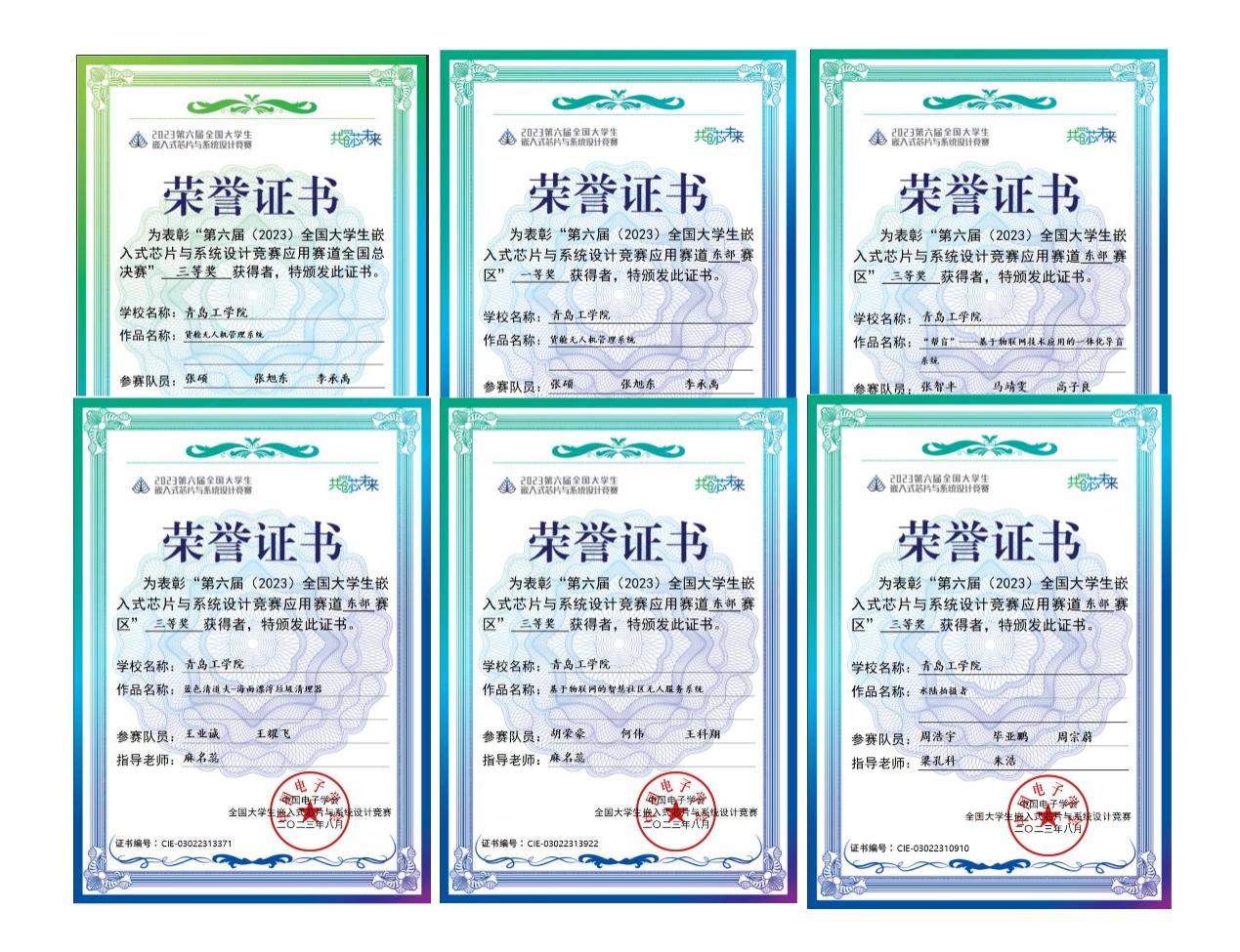 喜报I我校信息工程学院学子在第六届(2023)全国大学生嵌入式芯片与系统设计竞赛全国决赛中喜获佳绩 喜报I我校信息工程学院学子在第六届(2023)全国大学生嵌入式芯片与系统设计竞赛全国决赛中喜获佳绩